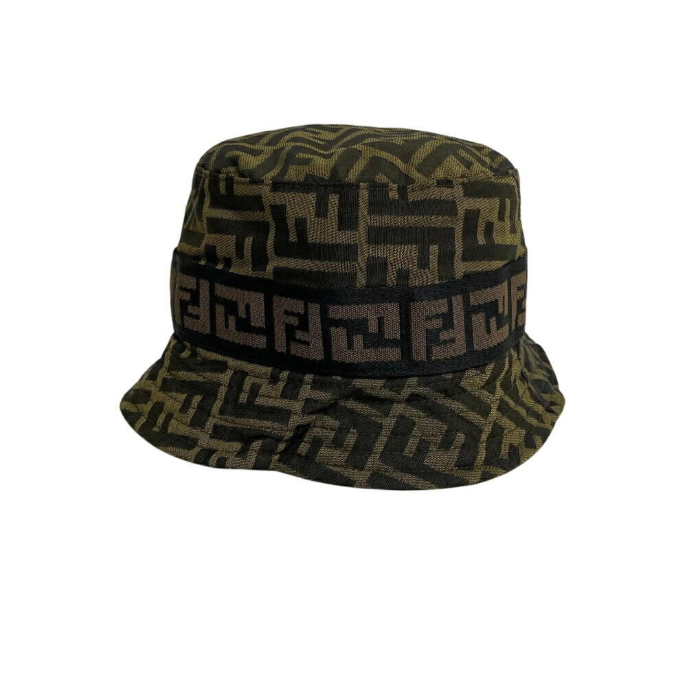 FENDI Bucket Hat Zucca Brown